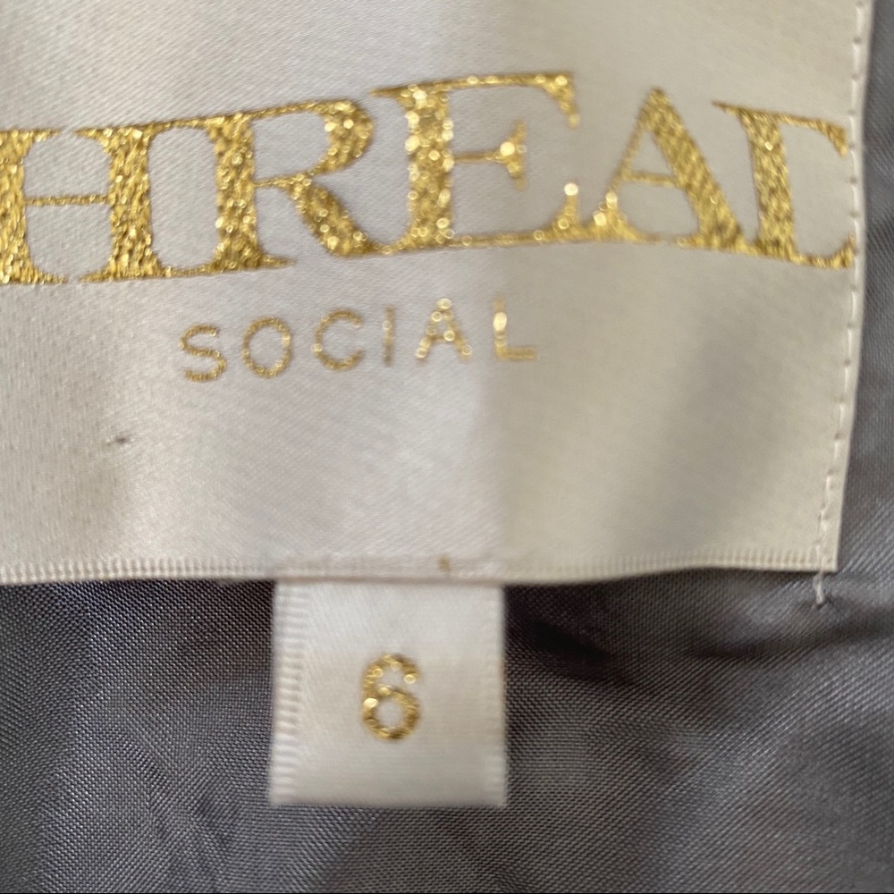 Thread Social One Shoulder Ruffle Dress Size 6 - Picture 6 of 6